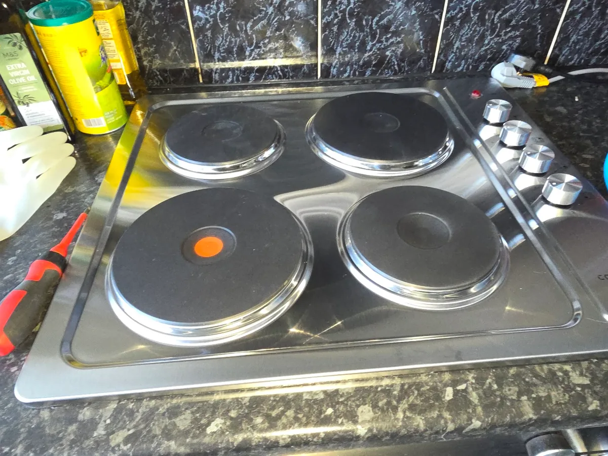 Electric hob installed and connected in a Glasgow kitchen